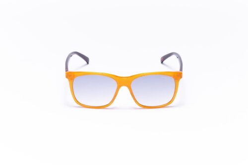 unisex, handmade, wayfarer orange acetate sunglasses