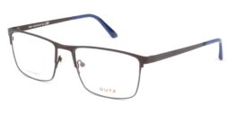 Men's, rectangular, bicolor, brown combined with blue, metallic frame and temples, with assorted color acetate temple tips