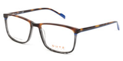 Multicolor acetate frame with blue details and matching color temples