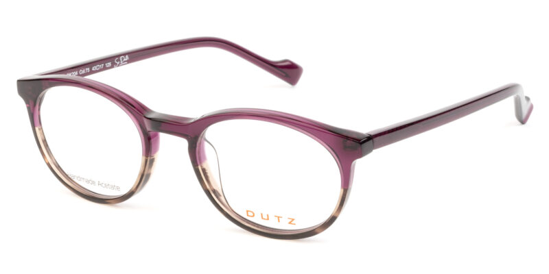 Kids, bi-color, crystal dark pink combined with brown tartaruga pattern, acetate frame and matching color temples