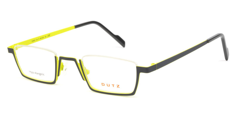 Bicolor, grey combined with lime, metallic, reading frame and assorted color acetate temples