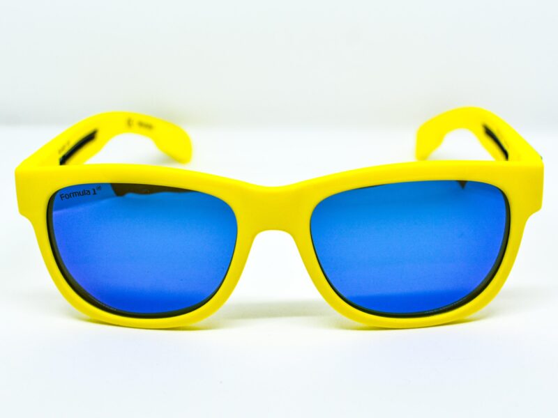 F1 Trackside Unisex Brazil Yellow Mirrored Sunglasses
