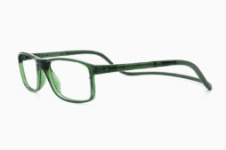 Prescription, presbyopic glasses in green color with matching color flexible headband