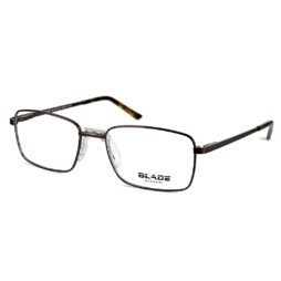 Mat dark brown metallic full frame and temples, with flex hinge and shiny brown tartaruga acetate temple tips
