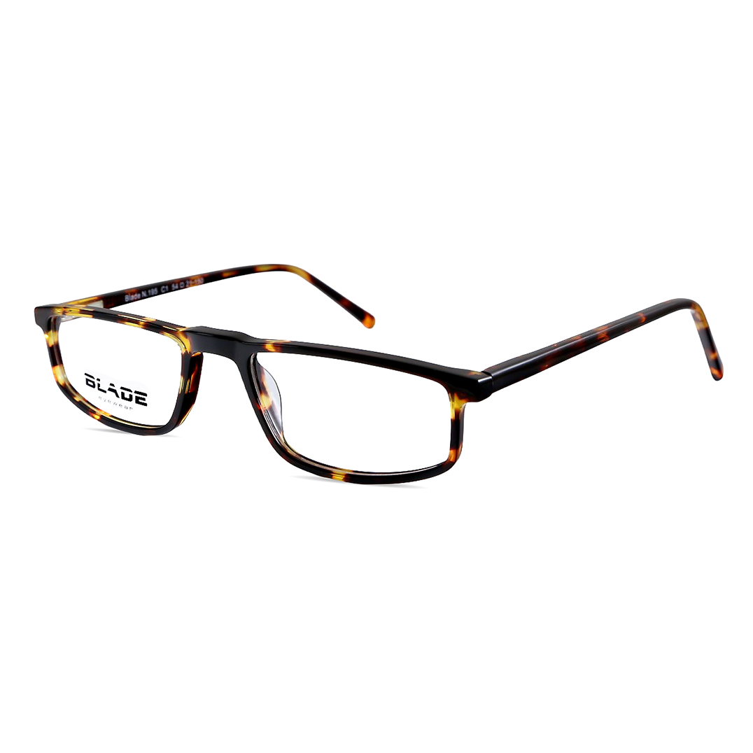 Unisex, half eye, acetate frame and temples, in brown tartaruga color