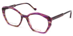 Ladies, pink-aubergine based multi-colored, acetate frame and temples