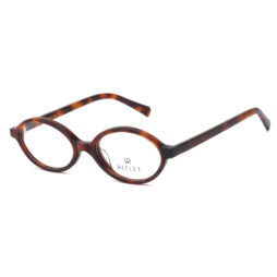 Minimal, unisex, acetate full frame and temples, in brown tartaruga color